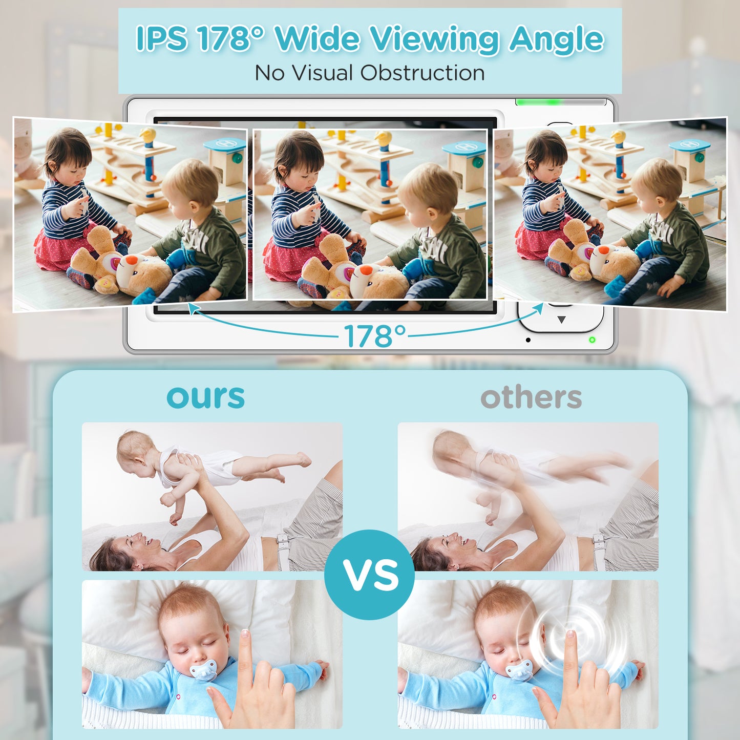 Blemil BL9046-2 Video Baby Monitor with two cameras