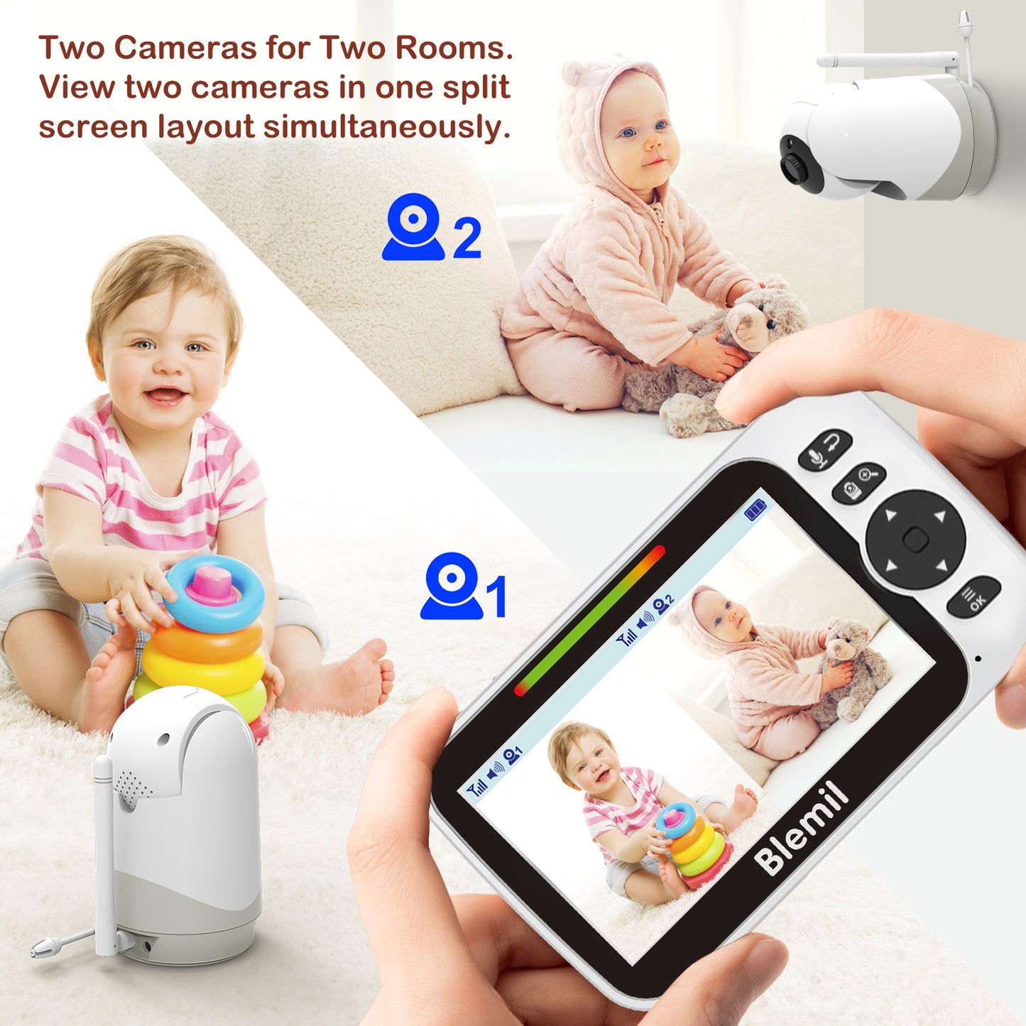 Blemil BL9052 Video Baby Monitor