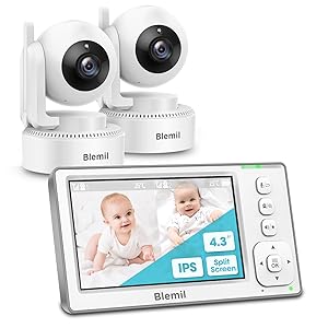 Blemil BL9046-2 Video Baby Monitor with two cameras