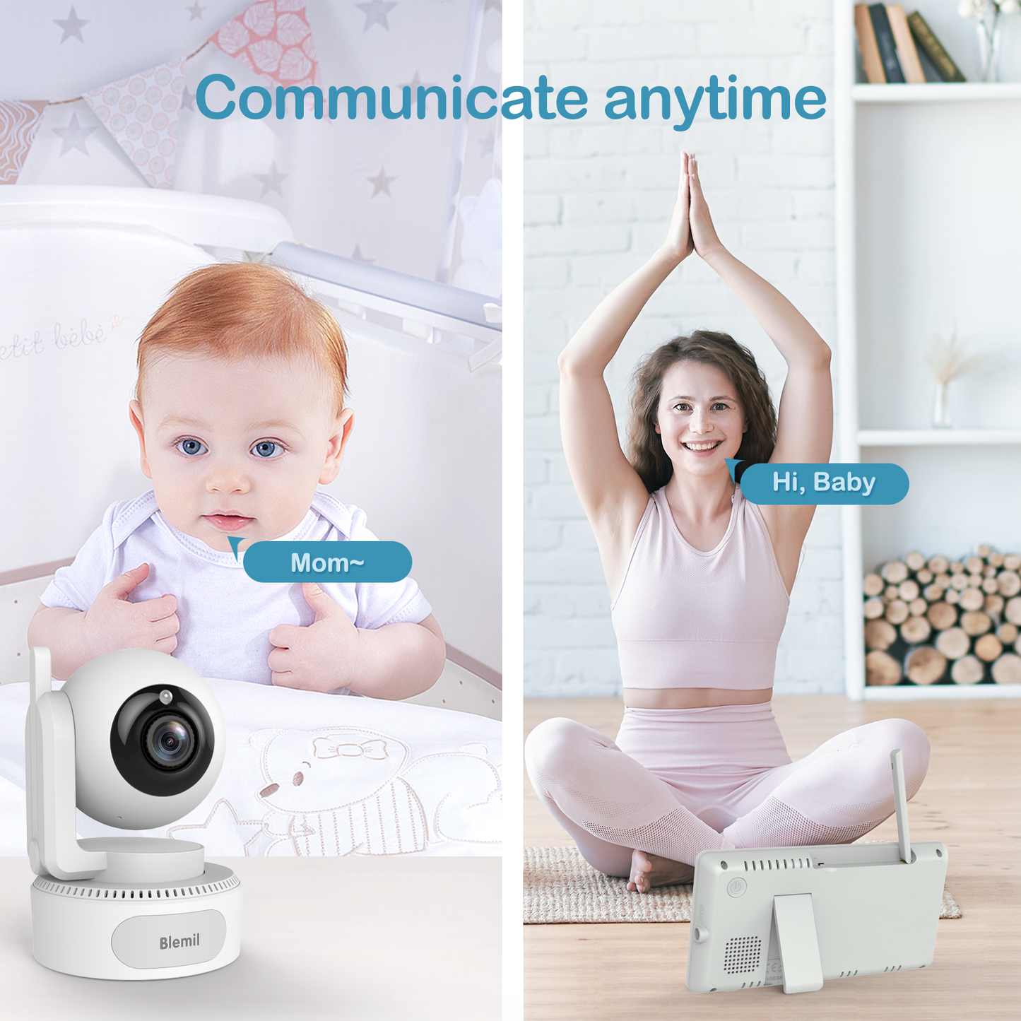 Blemil BL9055-2 Video Baby Monitor with two cameras 