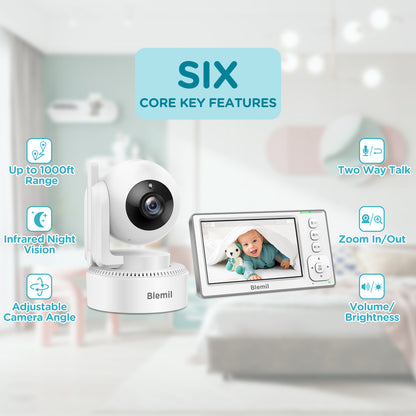 Blemil BL9046-2 Video Baby Monitor with two cameras