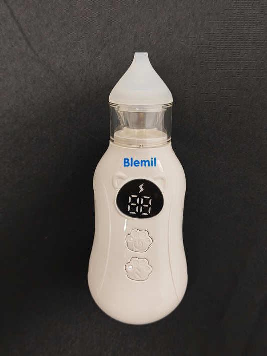 Blemil Baby Nasal Aspirator – Gentle & Effective Electric Mucus Suction for Infants & Toddlers, Quiet Operation, Soft Silicone Tips, Easy to Clean