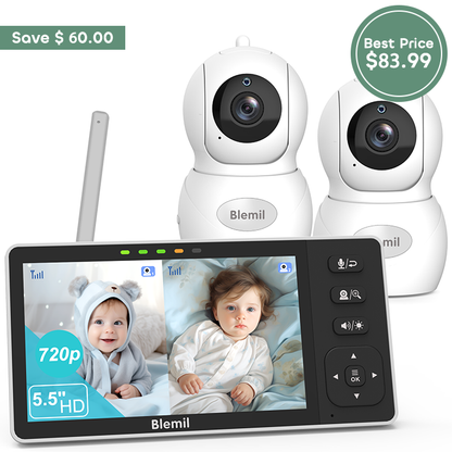 Blemil BL9055-2 Video Baby Monitor with two cameras ﻿