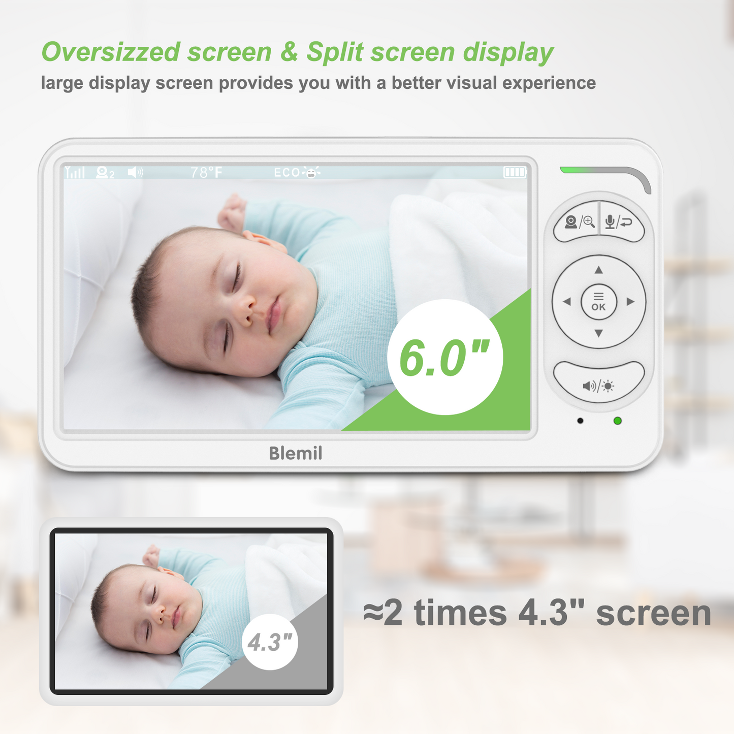 Blemil BL9064 Video Baby Monitor