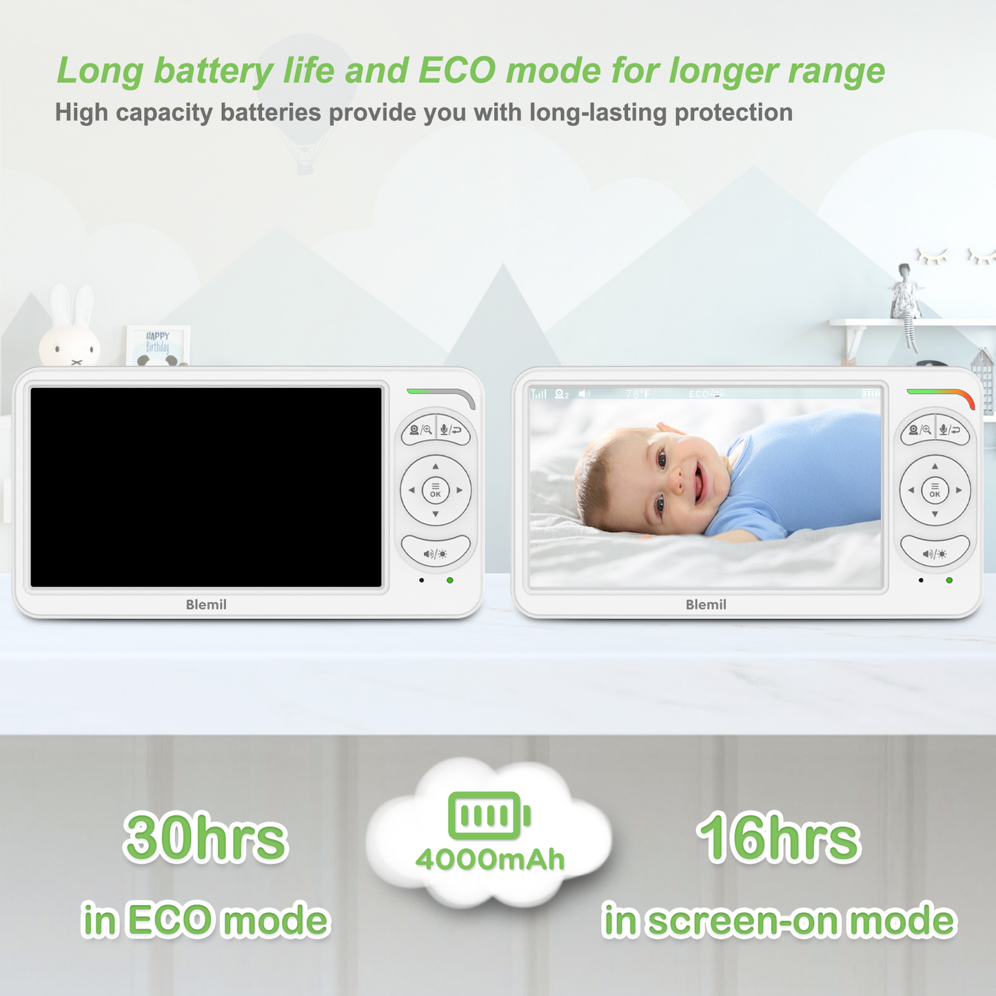 Blemil BL9064 Video Baby Monitor