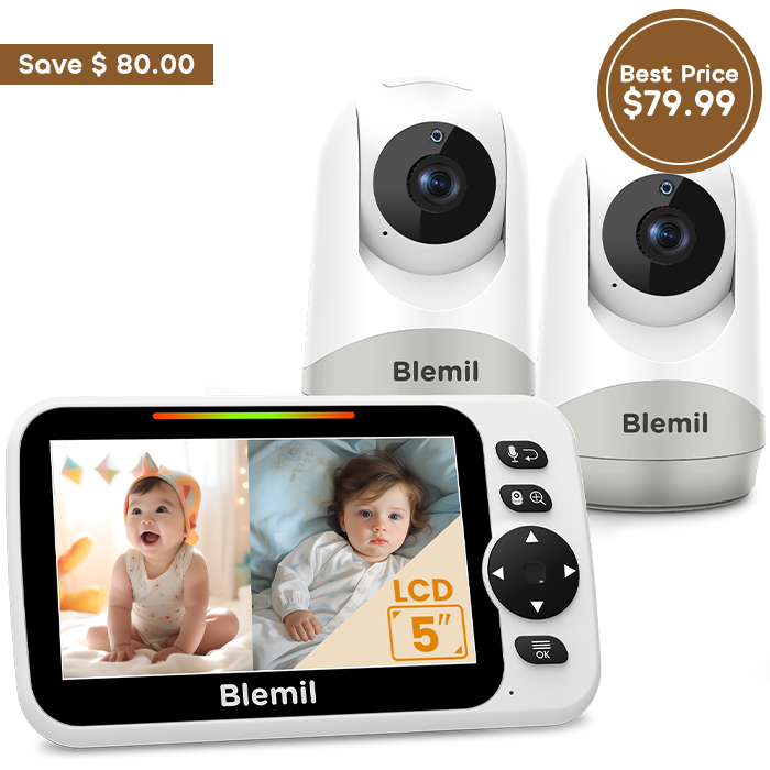 Blemil BL9052-2 Video Baby Monitor with two cameras