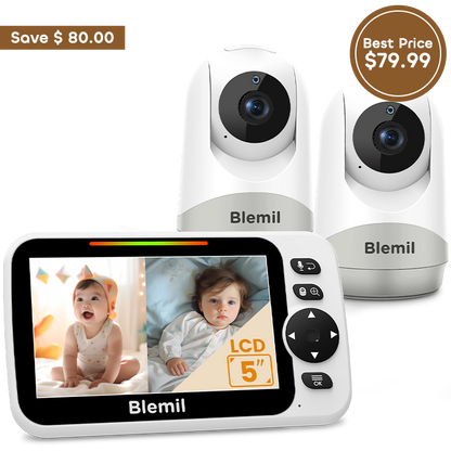 Blemil BL9052-2 Video Baby Monitor with two cameras