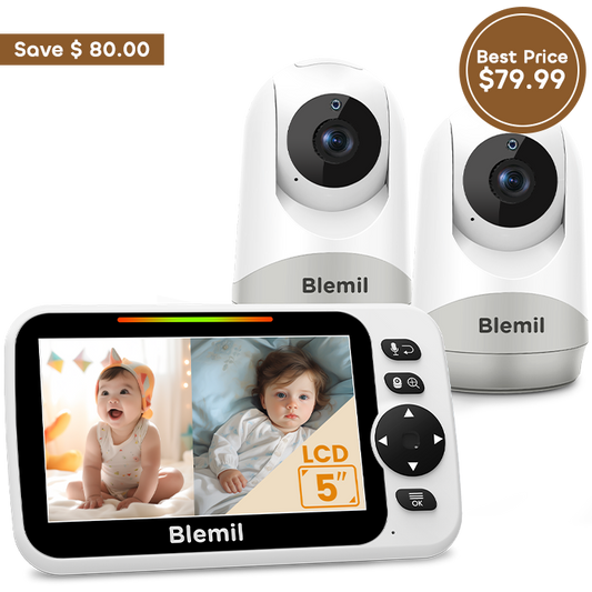 Blemil BL9052-2 Video Baby Monitor with two cameras
