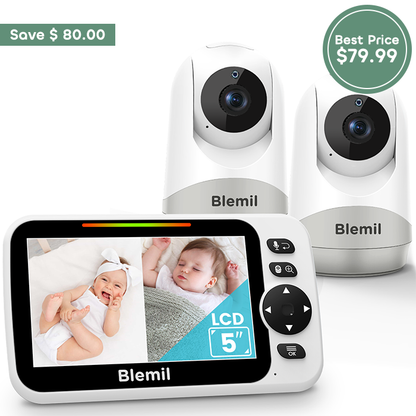 Blemil BL9052-2 Video Baby Monitor with two cameras