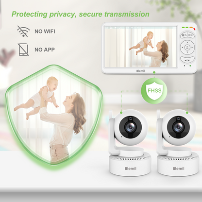 Blemil BL9064-2 Video Baby Monitor with two cameras