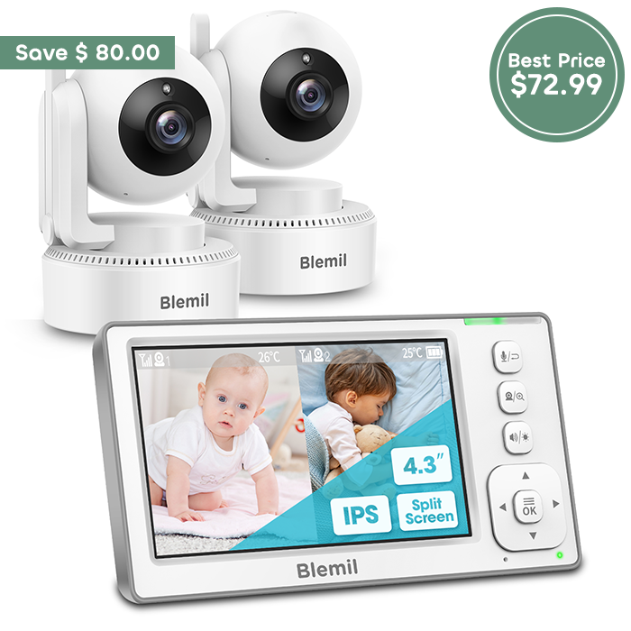 Blemil BL9046-2 Video Baby Monitor with two cameras